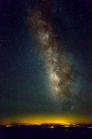 Milky Way glowing above LA